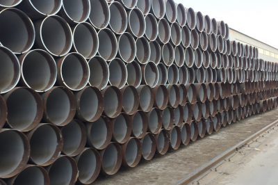 Spiral welded steel pipe